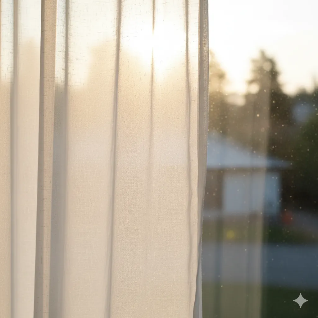  Läpikuultava Verho Aamu